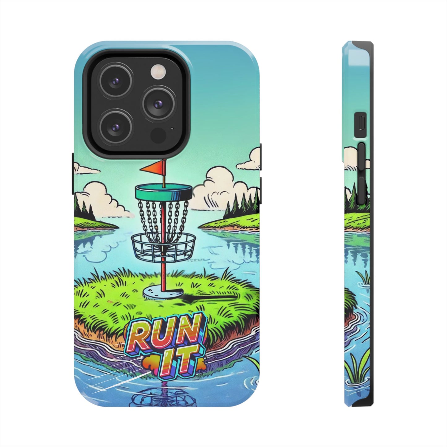 Run The Island - Disc Golf Tough Phone Case