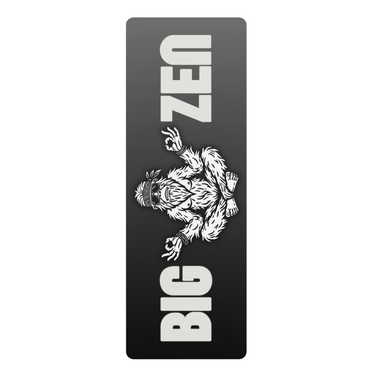 BIG ZEN Bigfoot Charcoal Swirl Yoga Mat