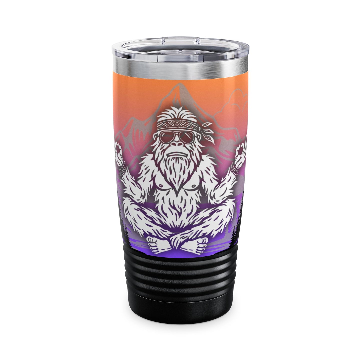 BIG ZEN Forest Tumbler (sunset) - Insulated 20oz Stainless Steel Travel Mug