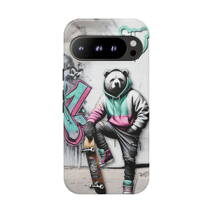 Chill Skate Baddy Bears Tough Phone Case (Google Pixel)