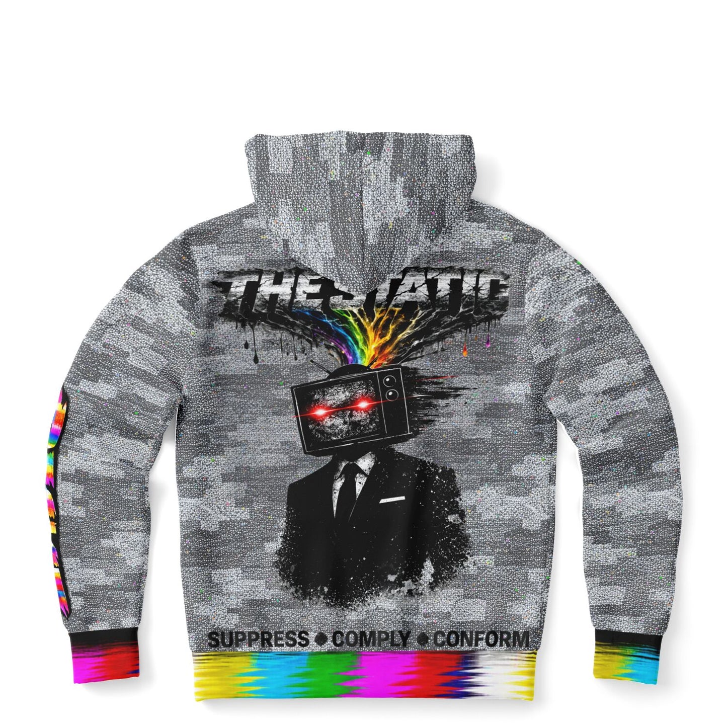 The_Static Zip-Up Hoodie