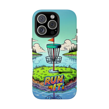 Run The Island - Disc Golf Tough Phone Case