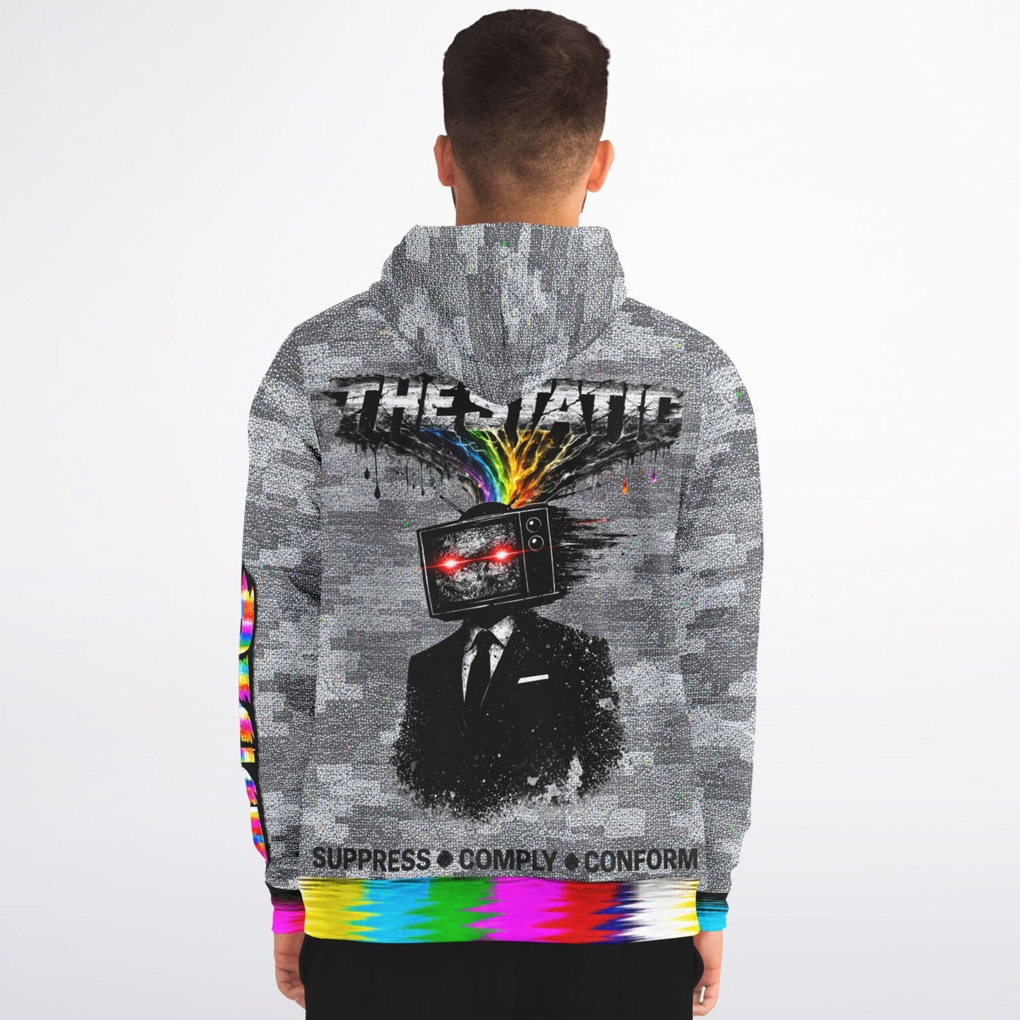 The_Static Zip-Up Hoodie