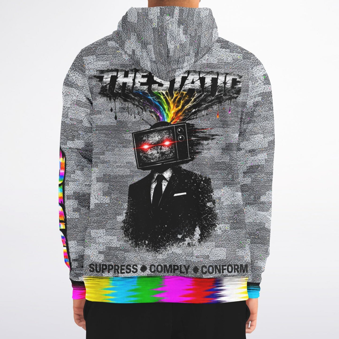 The_Static Zip-Up Hoodie