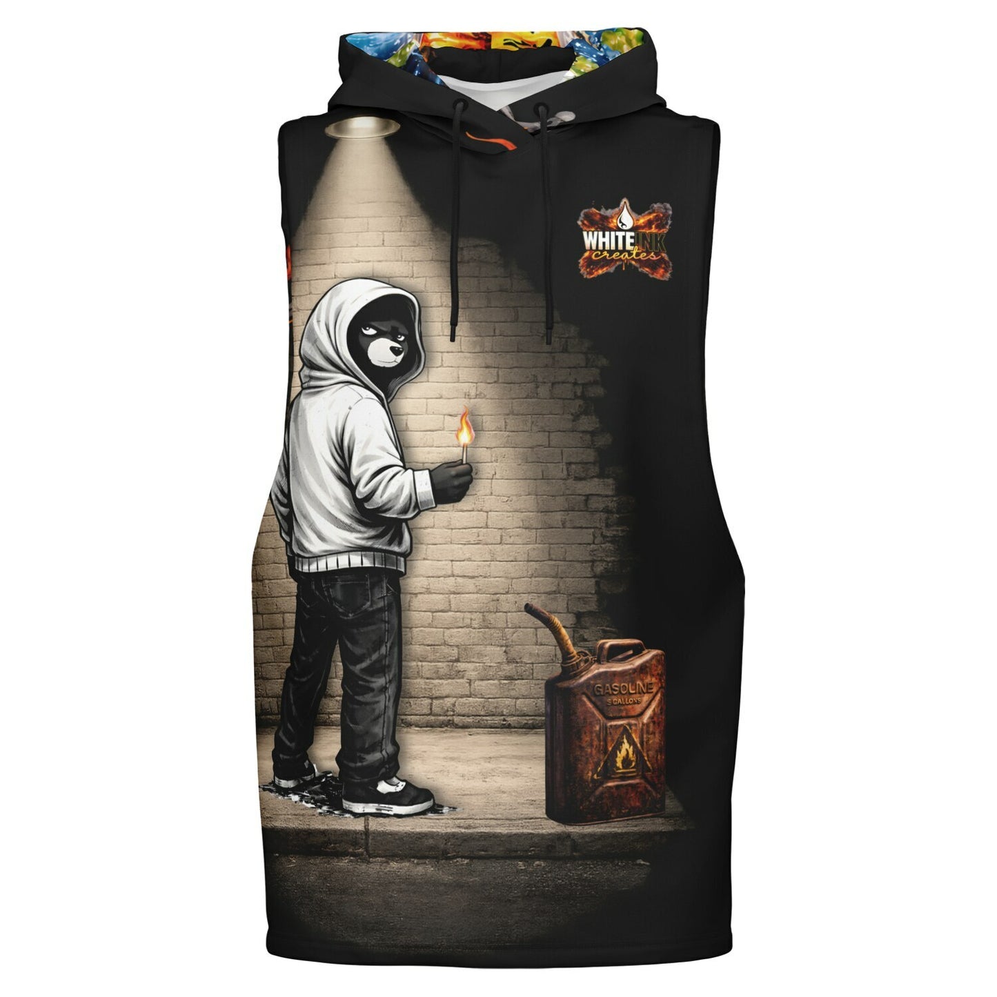 Watch The World Burn - Drop Armhole Hoodie