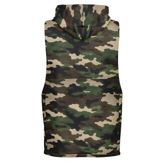 WhiteInk Prism Camo Sleeveless Hoodie